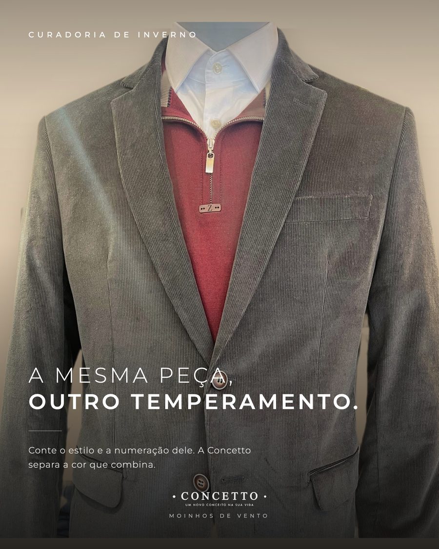 Slide 3, blazer cinza